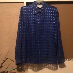 Shiney satin blouse with matching satin tank